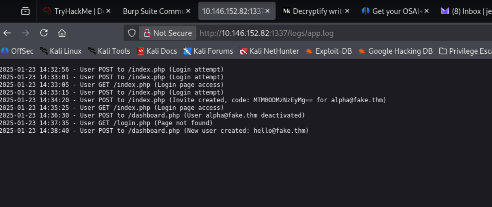 /logs/ directory revealing constant_value = 99999
